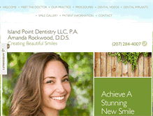 Tablet Screenshot of islandpointdentistry.com